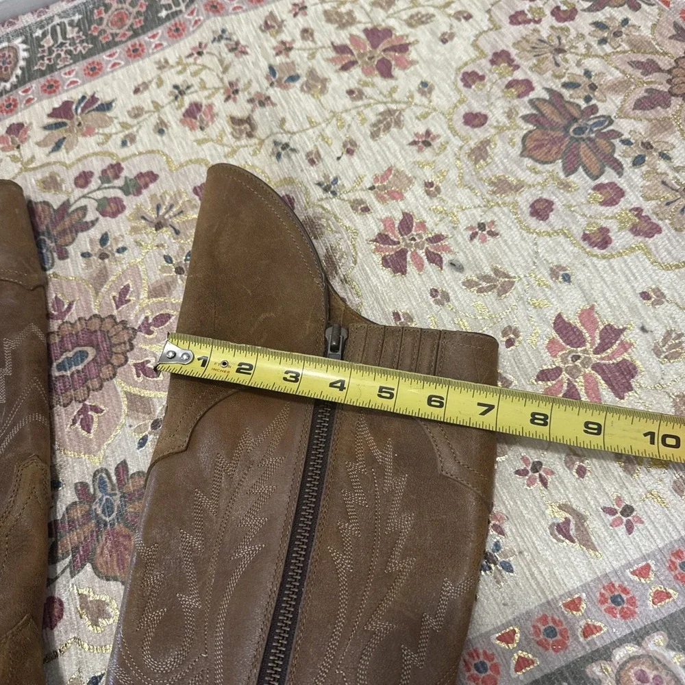 Ariat Riding Knee Boot w Western DetailMurrieta‎ Soft Distressed Brown New 6.5B